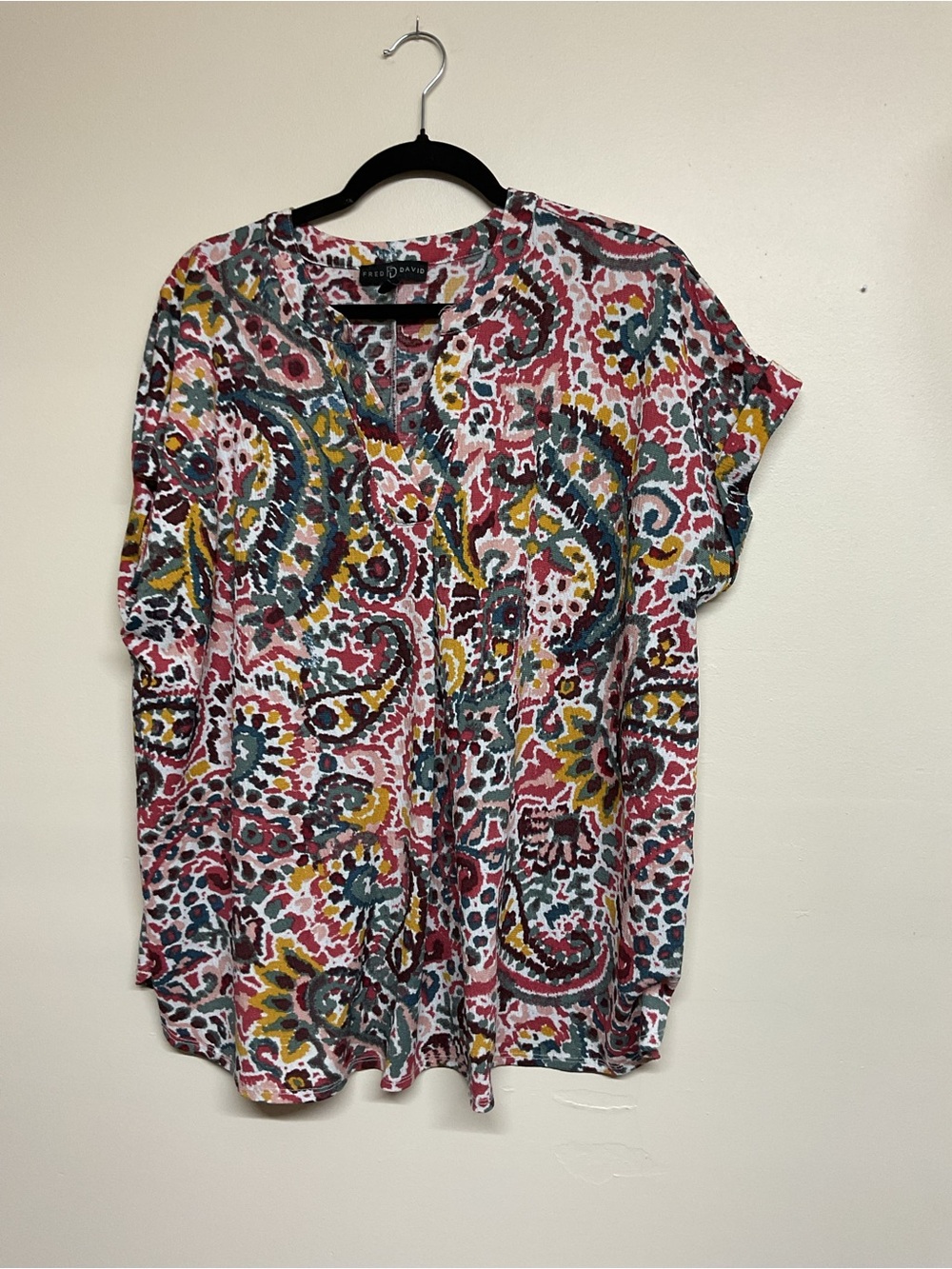 Fred Multicolor Paisley Short Sleeve Top